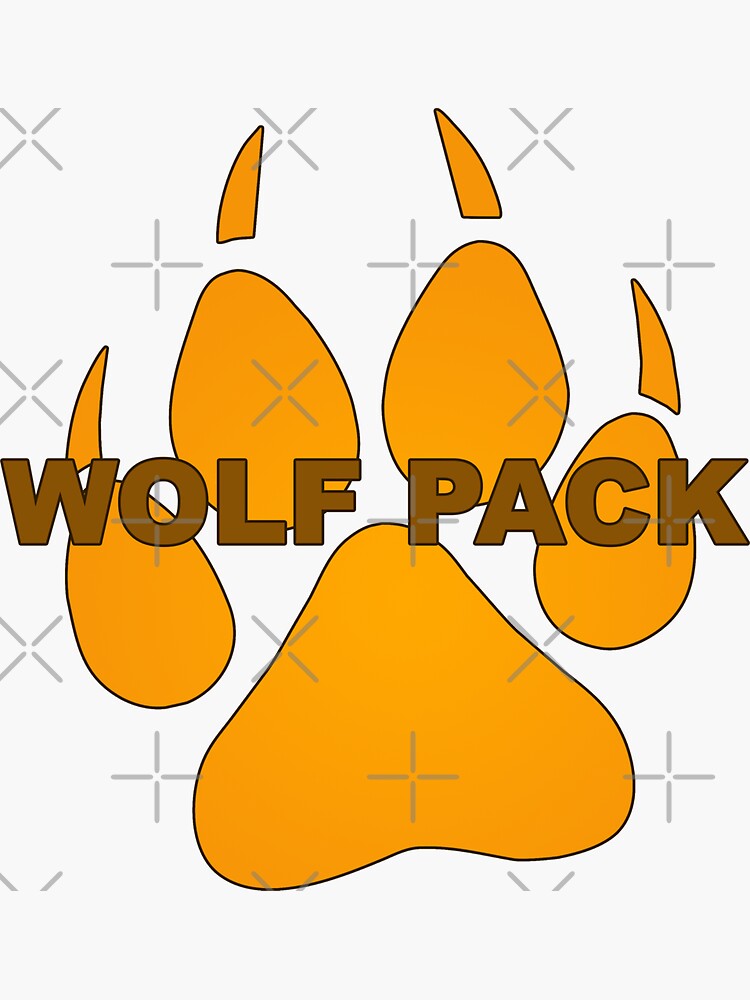 wolf-pack-paw-print-outlined-sticker-by-planetaryartist-redbubble