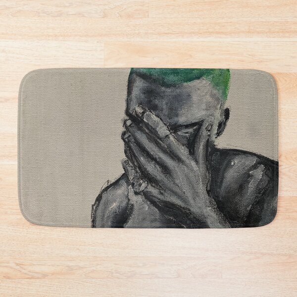 Item preview, Franc,orange,blond,album,green,portrait,oil,original,painting,small,gift,music,fan,rnb,soul,rap,ocean,black&white,decor,wall art designed and sold by spacesbydee.