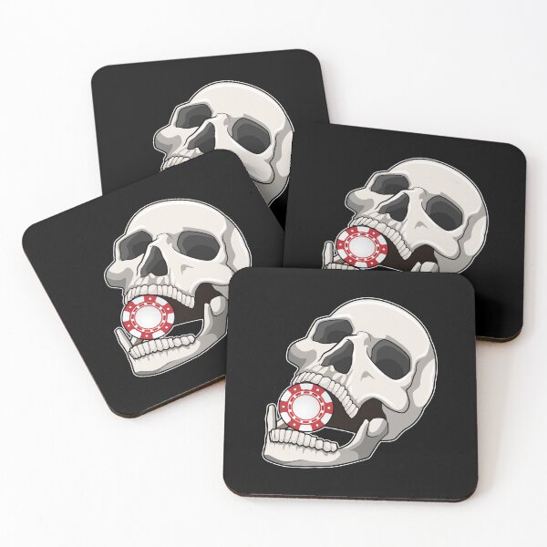 Item preview, Skull with Poker chip designed and sold by Snabdesign84.