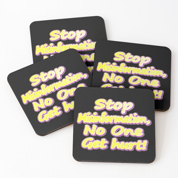 Item preview, Cute Artwork About "Stop Misinformation". Buy Now! designed and sold by Health And Fitness Posts e-Store.