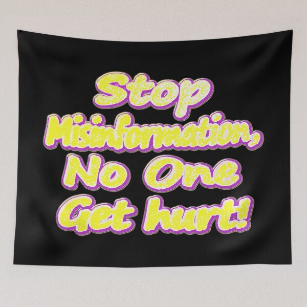 Item preview, Cute Artwork About "Stop Misinformation". Buy Now! designed and sold by Health And Fitness Posts e-Store.