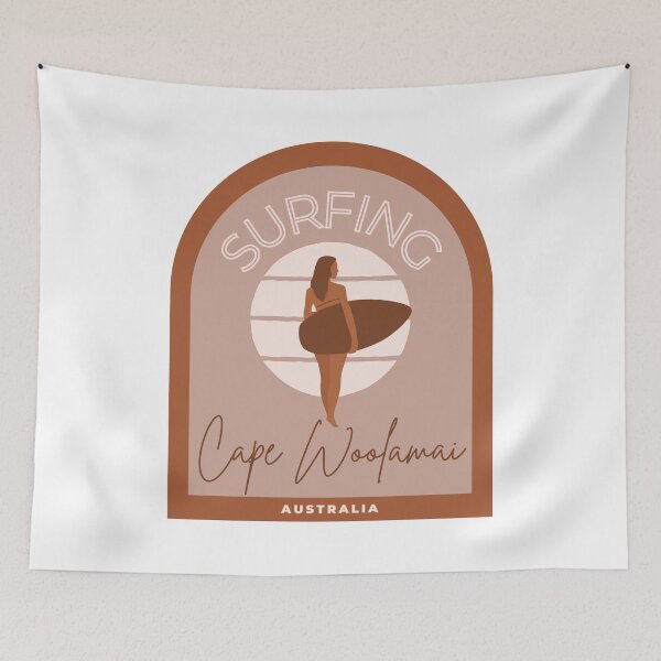 Item preview, Surfing Cape Woolamai Australia designed and sold by Zaprinda.
