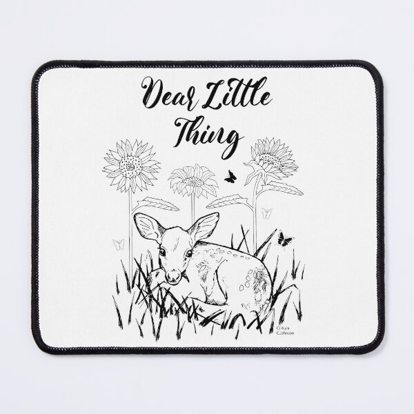 Item preview, Dear Little Thing Baby Deer Line Art for Nursery designed and sold by CJAura by Claire Jane Johnson.