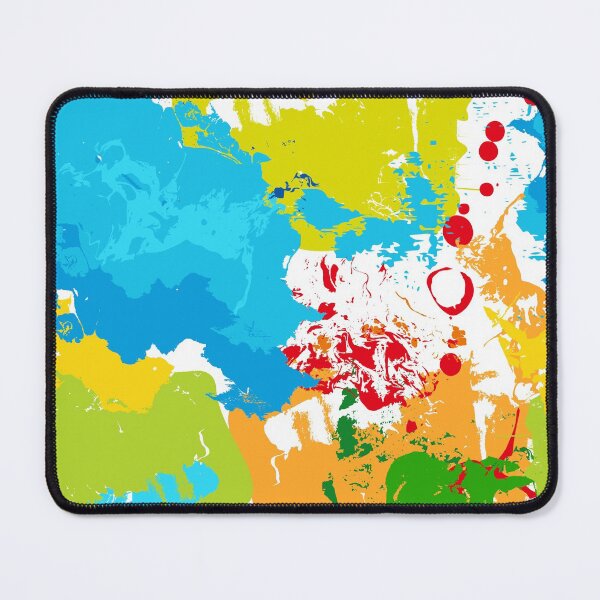 Item preview, Multicolor abstract spots, brightly colored lines designed and sold by Lusy Rozumna.
