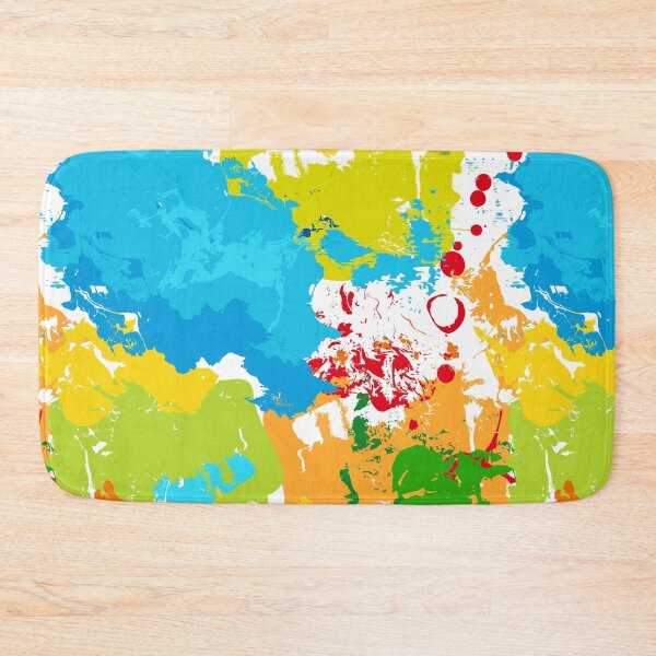 Item preview, Multicolor abstract spots, brightly colored lines designed and sold by Lusy Rozumna.