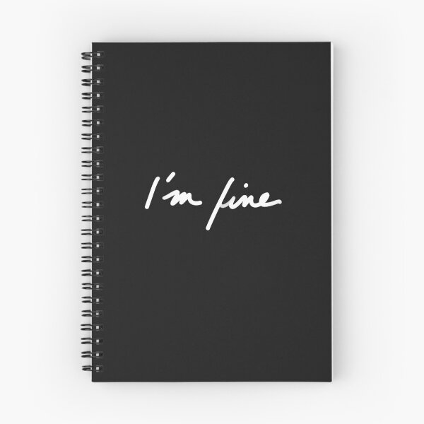 Item preview, hand written quote I'm fine designed and sold by InmyOwnwords.