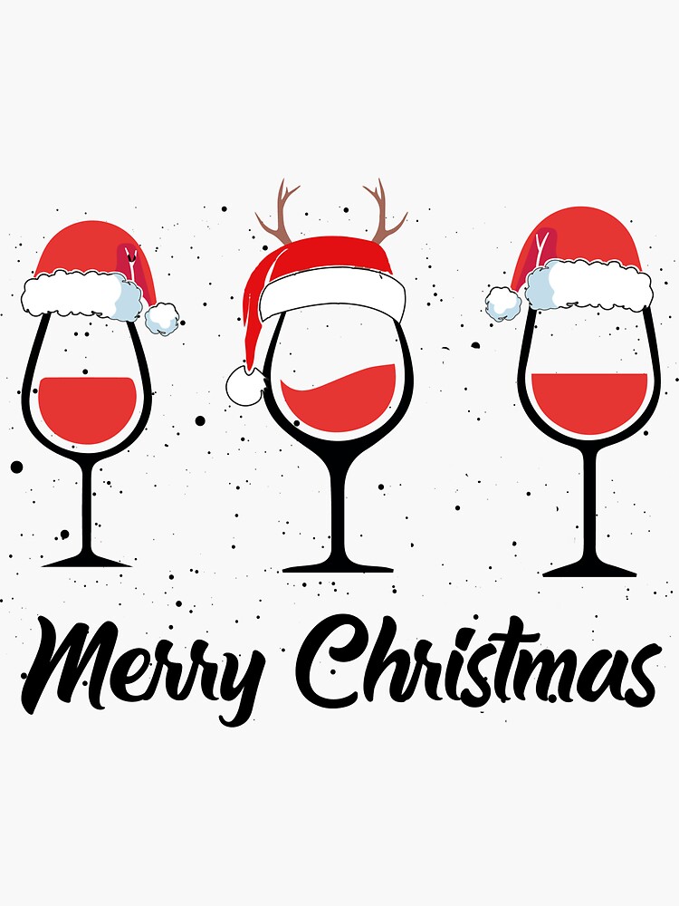 Christmas glass, Red glitter glass, Wine glass, Water glass