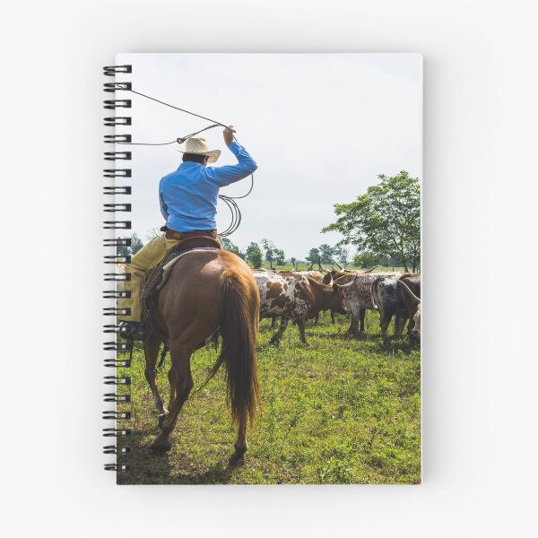 Item preview, Cowhand's lassoing longhorn calves and heifers designed and sold by OrcaNature.