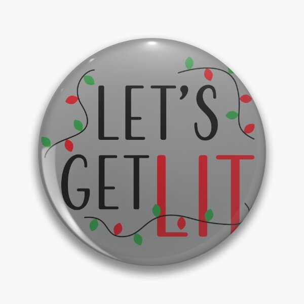 Item preview, Cute, simple, festive Christmas lights Let's get lit designed and sold by CBNetwork.