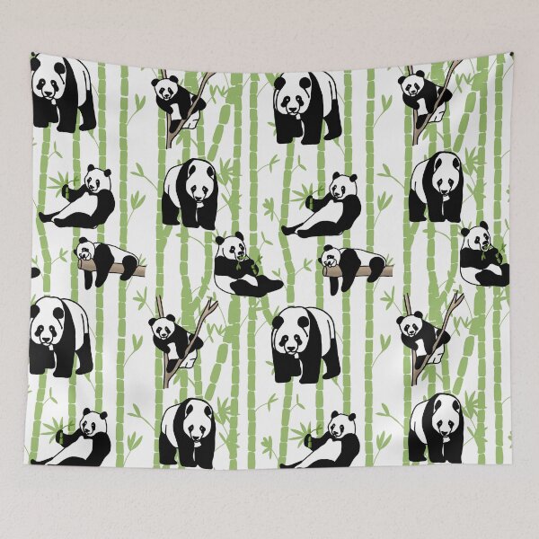 Item preview, Giant Panda with Bamboo designed and sold by Quick Brown Fox Canada.