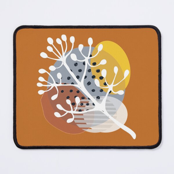 Item preview, White branch on cognac brown designed and sold by Ninaeva.