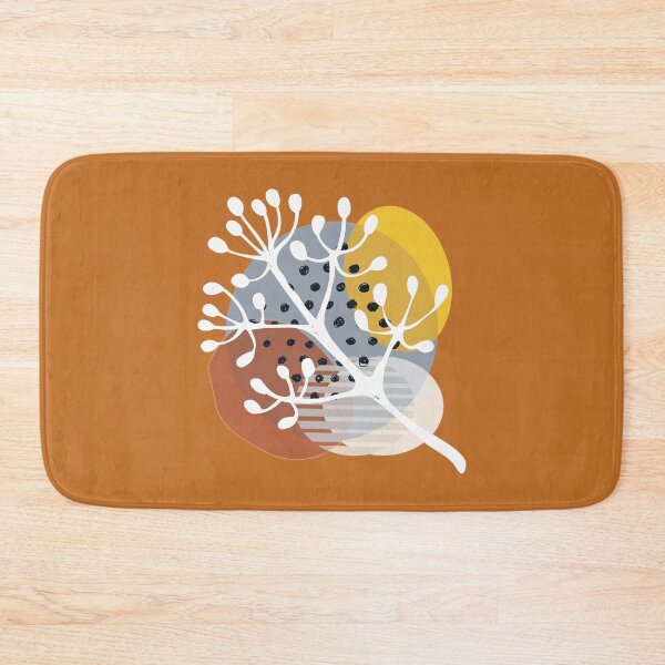 Item preview, White branch on cognac brown designed and sold by Ninaeva.