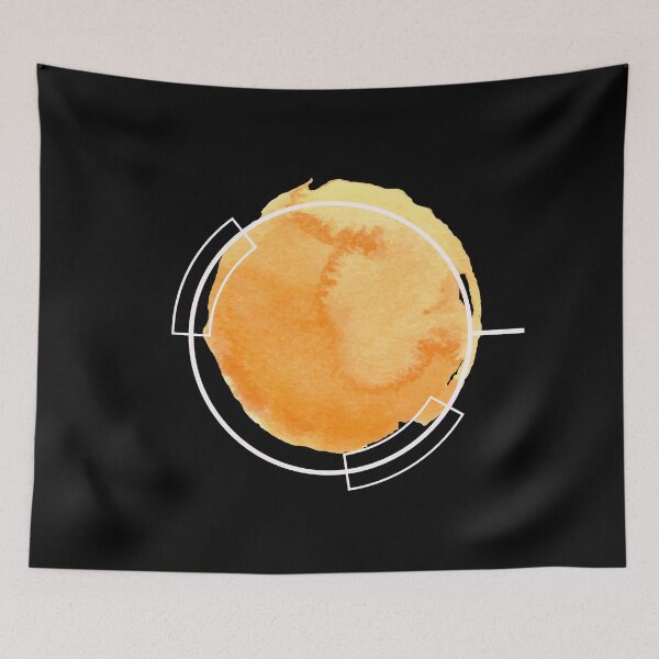 Item preview, watercolor weird sun pancake with outline designed and sold by Tushkae.