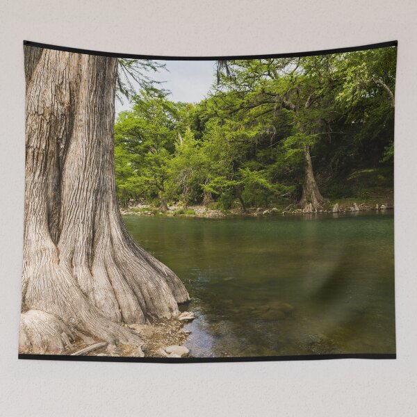 Item preview, A peaceful stretch of the Guadalupe River north of New Braunfels in Comal County, Texas designed and sold by OrcaNature.