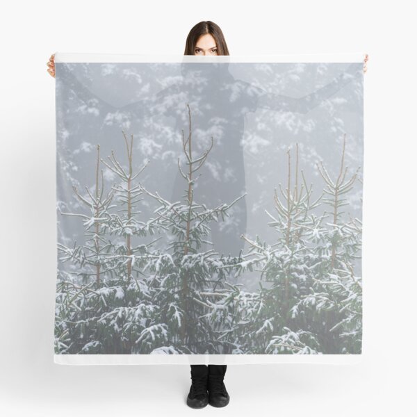 Trees with snow Scarf