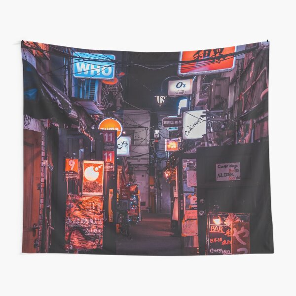 Golden Gai Tokyo Bar Crawl Tapestry