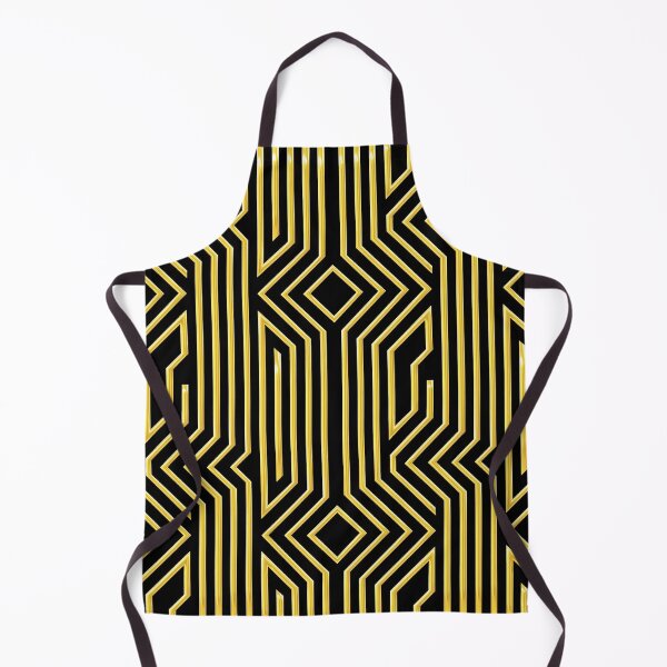 Item preview, 3-D Art Deco Gold-Colored Architectural Style Pattern designed and sold by DEC02.