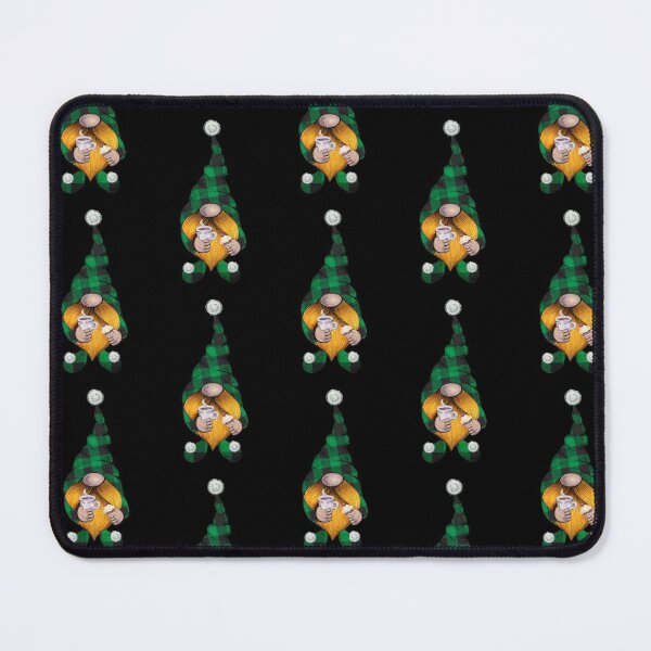 Item preview, Cute Funny Christmas Gnome Buffalo Plaid With Coffee Cup Artwork designed and sold by BuddyBoots.
