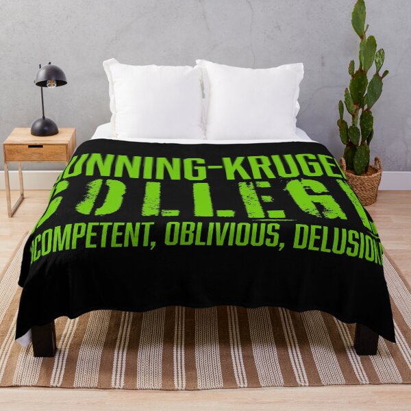 Item preview, Dunning-Kruger College, delusional, incompetent, oblivious designed and sold by jdtees.