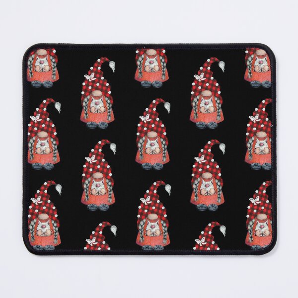 Item preview, Cute Funny Christmas Gnome Buffalo Plaid With Cat Artwork designed and sold by BuddyBoots.