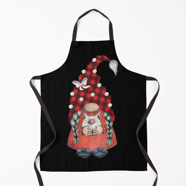 Item preview, Cute Funny Christmas Gnome Buffalo Plaid With Cat Artwork designed and sold by BuddyBoots.