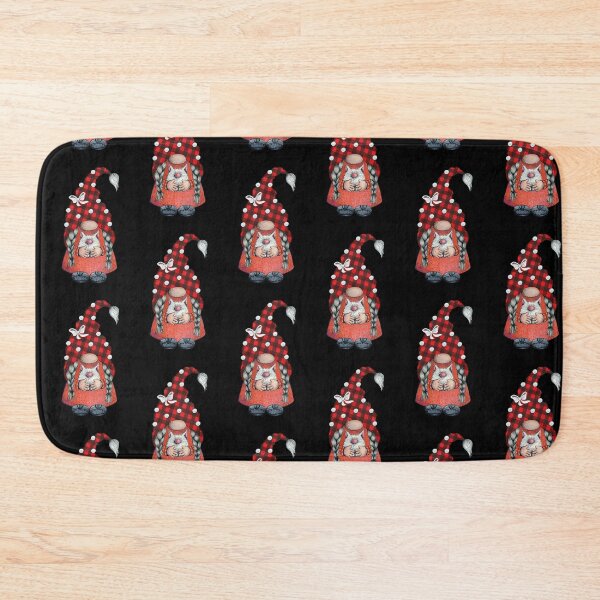 Item preview, Cute Funny Christmas Gnome Buffalo Plaid With Cat Artwork designed and sold by BuddyBoots.