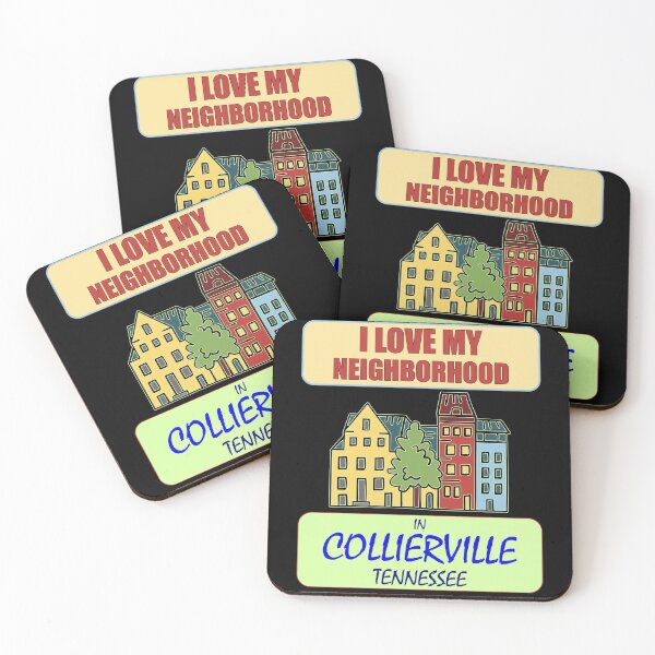 Item preview, I Love My Neighborhood Collierville Tennessee designed and sold by artfulnotebook.