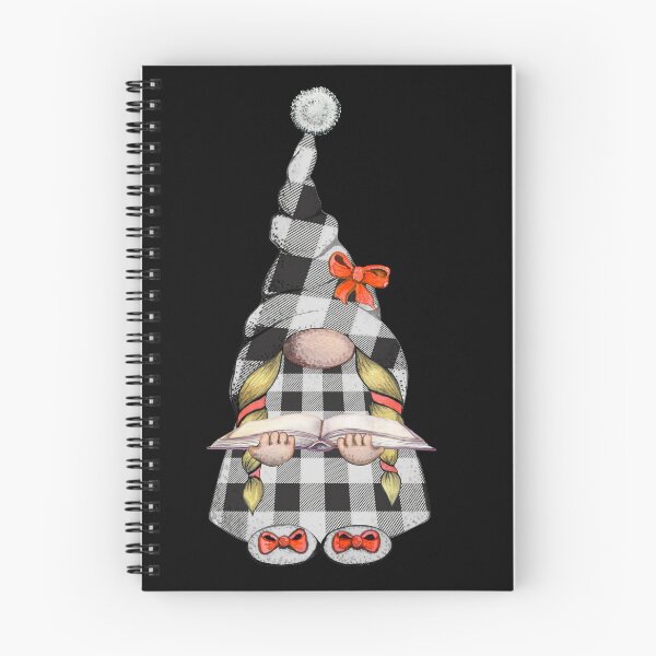 Item preview, Cute Funny Christmas Gnome Buffalo Plaid With Book Artwork designed and sold by BuddyBoots.