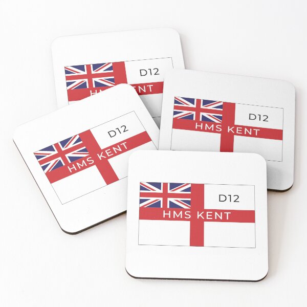 Item preview, HMS Kent On British White Ensign - D12 - British Navy County Class Destroyer designed and sold by Stuart Jones.