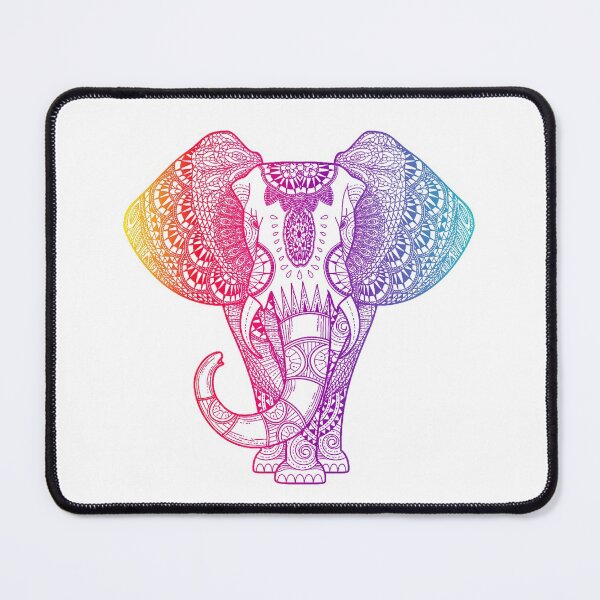 Item preview, Colorful Rainbow Elephant designed and sold by maryedenoa.