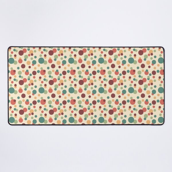 60s colorful bubbles Desk Mat