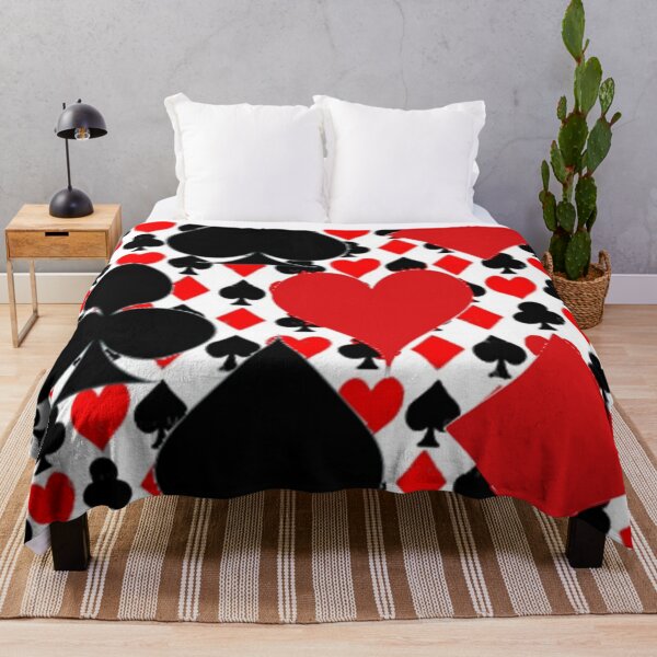 Item preview, DECORATIVE RED-BLACK CASINO CARD SUITES ABSTRACT  ART designed and sold by sharlesart.