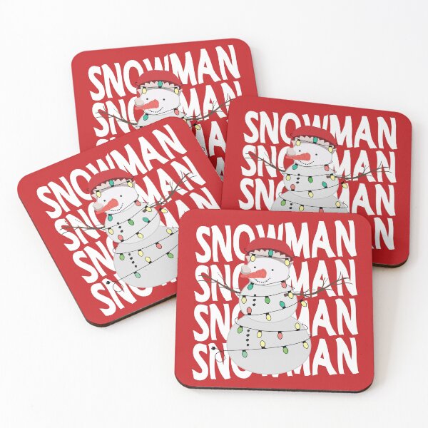 Item preview, Snowman Wrapped in Christmas Lights designed and sold by RicaGraphic.