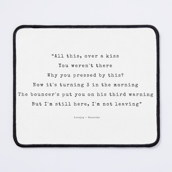 Item preview, Lovejoy - Concrete (quote) designed and sold by annaspoljar.