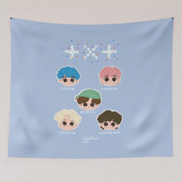 Item preview, Chibi TXT Blue Hour fanart designed and sold by liajung.
