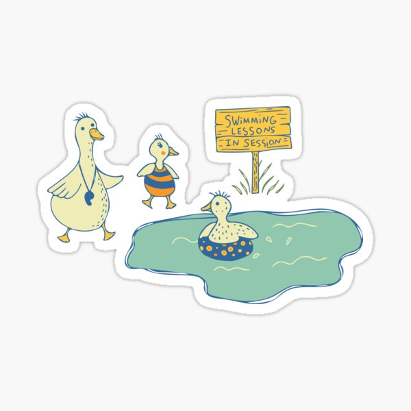 Aperçu de l'œuvre Leçons de natation créée et vendue par Jacqueline Hurd.