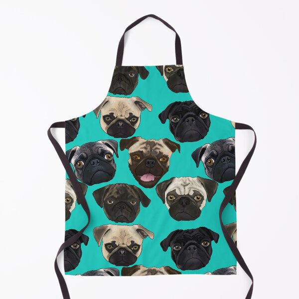 Item preview, Puggies! repeating pattern / print designed and sold by FivePugs.