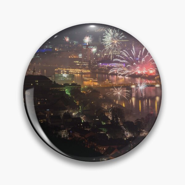Item preview, New year with fireworks in Linz designed and sold by Lexpixelart.