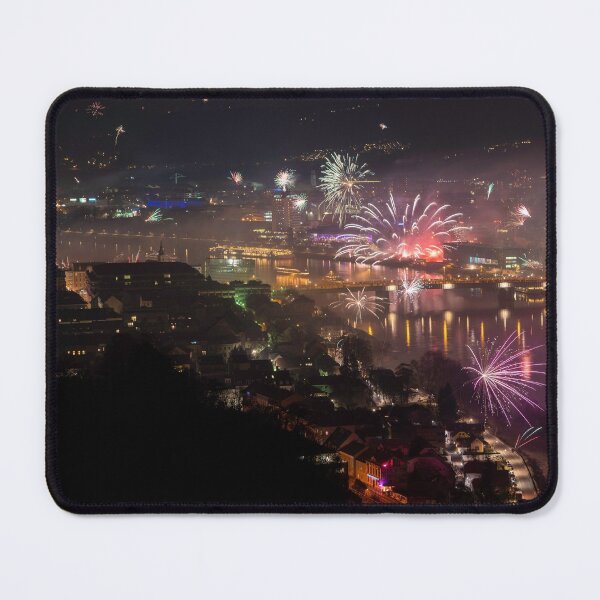 Item preview, New year with fireworks in Linz designed and sold by Lexpixelart.