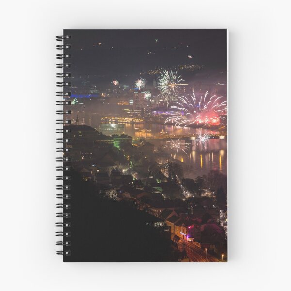 Item preview, New year with fireworks in Linz designed and sold by Lexpixelart.