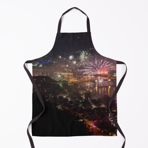 Item preview, New year with fireworks in Linz designed and sold by Lexpixelart.