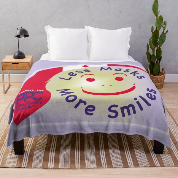 Item preview, Less Masks More Smiles - Support the People's Party of Canada designed and sold by crimsonbamboo.