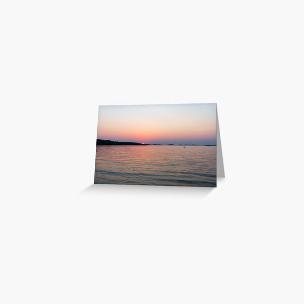 Stand up paddle at sunset Greeting Card