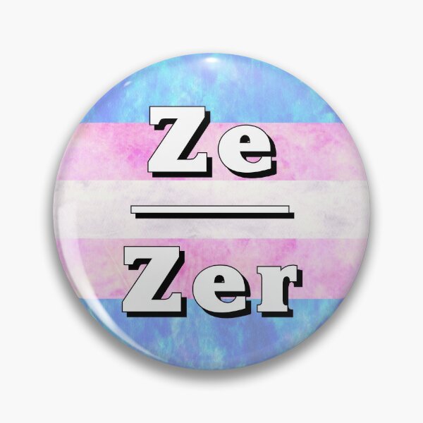 Item preview, Ze-Zir Pronouns: Trans Pride designed and sold by TigerTorreArt.