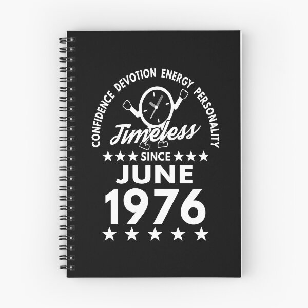 Item preview, June Birthday Timeless Person -1976 - White Text designed and sold by MoonsmileProd.