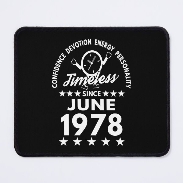 Item preview, June Birthday Timeless Person -1978 - White Text designed and sold by MoonsmileProd.