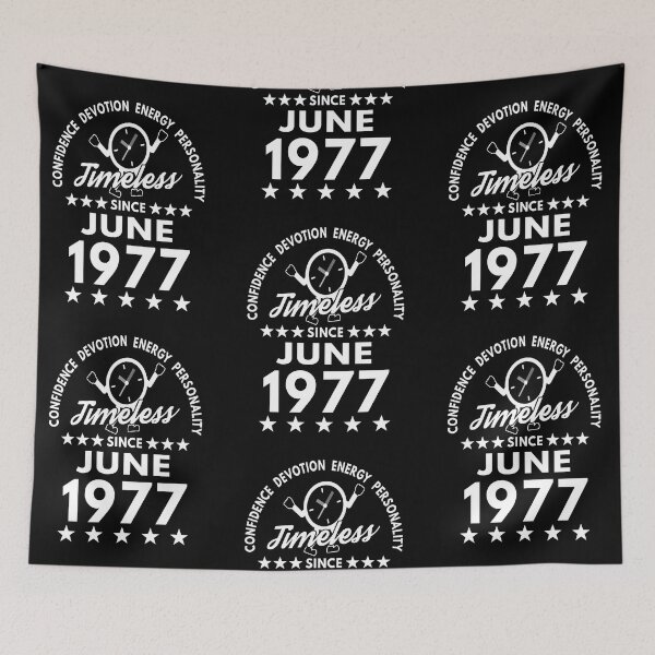 Item preview, June Birthday Timeless Person -1977 - White Text designed and sold by MoonsmileProd.