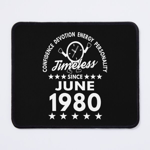 Item preview, June Birthday Timeless Person -1980 - White Text designed and sold by MoonsmileProd.
