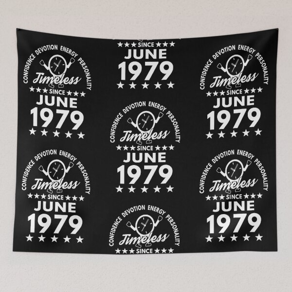 Item preview, June Birthday Timeless Person -1979 - White Text designed and sold by MoonsmileProd.