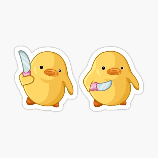 Stickers duck with knife aesthetic cartoon girl -  Portugal